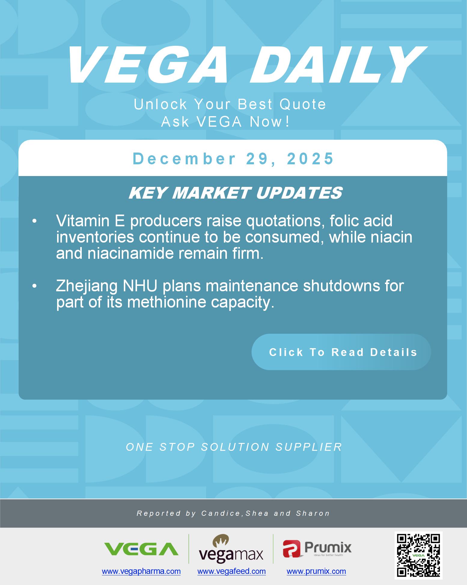 VEGA Daily Dated on December 29th 2025 Vitamin Amino Acid APl Food Additives.jpg